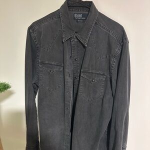 Ralph Lauren Black Denim Shirt